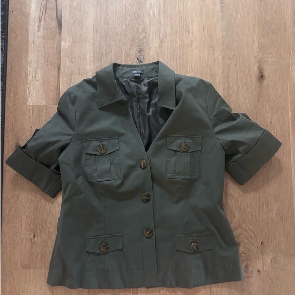 Kenneth Cole Reaction Dark Green Utility Jacket - Picture 1 of 4